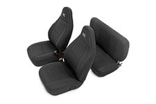 Rough Country Neoprene Seat Covers | (fits) 2003-2006 Jeep Wrangler TJ | 1st/2nd Row | Water Resistant | | 91001