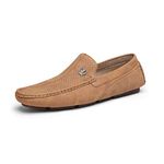 Bruno Marc Men's Penny Loafers Slip on Leather Driving Shoes,Size 11,TAN,3251314