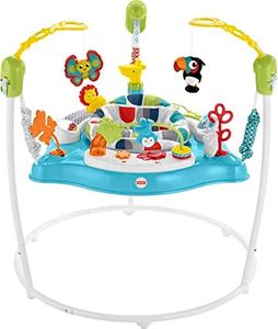 Fisher-Price Baby Bouncer Rainforest Jumperoo Musical Activity Center with Lights Sounds & Developmental Toys