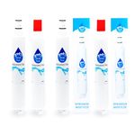 4-Pack Replacement 4396701 Refrigerator Water Filter for Whirlpool, Kenmore, Jenn-Air, KitchenAid - Compatible with Whirlpool 4396701, Kenmore 9915, Whirlpool ET1FHTXMQ01, Whirlpool ET1FHTXMQ04