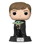 Funko Pop! Star Wars: the Mandalorian - Luke Skywalker With Grogu (the Child, Baby Yoda) - (Grogu (the Child, Baby Yoda), Baby Yoda) - Collectable Vinyl Figure - Gift Idea - Official Merchandise