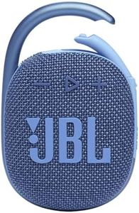 JBL Clip 4, Enceinte Bluetooth portable, étanche à l'eau et à la poussière, Mousqueton intégré, Autonomie 10h, Bleue