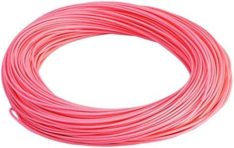 SF WF5F 100FT Fly Fishing Line Weight Forward Floating Fly Line for Fly Fishing Double Welded Loops Pink