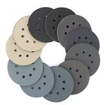 60Pcs Sanding Discs, iNUREYE 5 Inch 8 Hole Wet Dry Sandpaper, 240 400 600 800 1000 1200 1500 2000 3000 5000 Assorted Grit Hook and Loop Sanding Sheets for Random Orbital Sanders (240-5000 Grit)