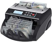 DOMENS Money Counter Machine with UV/MG/MT/IR/DD Counterfeit Detection Count Value of US Dollar Bills Bill Counter, Add and Batch Modes, Cash Counting with LCD Display