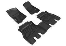 3D MAXpider All-Weather Floor Mats Compatible with Jeep Wrangler Unlimited Sport 4-Door 2018-2021 Custom Fit Car Mats Floor Liners, MAXTRAC Series