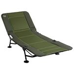 TIMBER RIDGE Folding Camping Cot, Heavy Duty Cot with Comfortable Pad, Portable Travel Camp Cots for Home or Outdoor, Supports 300 LBS, Green