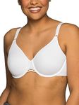 Vanity Fair Women's Beauty Back Smoothing Bra, Minimizes Bust Line Up to 1.5", Non Padded Cups Up to H, Star White, 38D