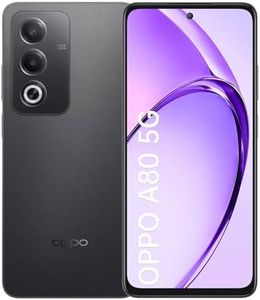 OPPO A80 5G 8+256Go, Smartphone Android Débloqué, Téléphone Mobile, Écran 120Hz 6,67" LCD, Dimensity 6300 5G, Caméra AI 50+2MP, Batterie 5100mAh, SUPERVOOC 45W, Splash Touch, NFC, Double SIM, Noir