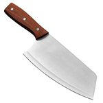 SNEHANSH Cleaver Knife Chef Knife for Meat and VegetableCutting HighCarbon Stainless Steel Chinese Chef Knife for Home and Restaurant with Comfortable Wood,Plastic Handle (SN- Knife- Big - G)