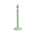 ValueLights Sage Green Bobbin Stem Table Lamp Base for Living Room Bedroom