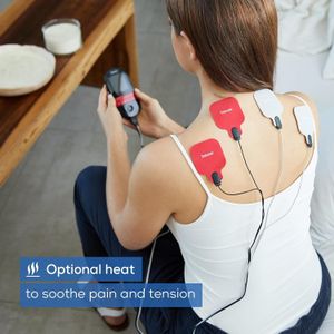 Beurer EM59 Digital TENS/EMS Device with Heat – 4 Electrodes, 70 Programs
