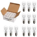 12 Pack Salt Lamp Bulbs,E12 25 Watt Incandescent Candelabra Bulbs,Long Lasting Replacement Light Bulbs for Himalayan Salt Lamps,Salt Night Lights 25 Watt E12 Socket