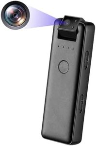 HopeGem Mini Portable Pocket Camera – 180° Flip Cam Night Vision FHD 1080P Bodycam - Lossless Record Audio - Magnetic/Clip-on Type Law Enforcement Recorders - Type-C Fast Charge(FHD 1080P)