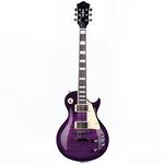 alljita 40'' Les Paul Electric Guitar LP Style Kit for Beginner, Intermediate & Pro Players Solid Body Guitar Mahogany Wood Neck Body Chrome Humbucker Pickups with Gig Bag (Purple)