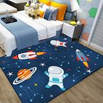 HB.YE Kids large Play Mat Baby Soft Durable Rugs Children Colorful Animals Carpet Living Room Decor Gifts 80 * 160 CM (SPACE)