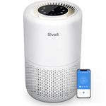 LEVOIT Smart WiFi Air Purifier for Home, Alexa Enabled H13 True HEPA Filter for Allergies, Pets, Smokers, Smoke, Dust, Pollen, 24dB Quiet Air Cleaner for Bedroom with Display Off Design, Core 200S