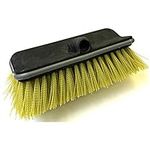 DOCAZOO DocaPole Hard Bristle Deck Brush and Bi-Level Scrub Brush Extension Pole Attachment 11" | Long Handle Scrub Brush and Deck Brush for Deck, House Siding, Brick, Concrete and More