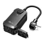 TREATLIFE Smart Dimmer Plug Outdoor Smart Plug Works with Alexa and Google Home, Light Dimmer APP Remote Control, Max Power 400W, IP44 Waterproof for Dimmable Outdoor Lights, Floor Lamp, Table Lamp