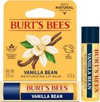 Burt's Bees 100% Natural Origin Moisturising Lip Balm, Vanilla Bean, 1 Tube, 4.25g