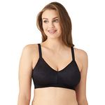 Wacoal Womens Back Appeal Wirefree, Black, 38DDD