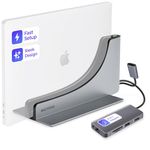 Ascrono MacBook Docking Station Perfect for Macbook Pro (2016-2020, M2 2022) with Touch Bar and dual HDMI Monitor Adapters - Enjoy 2 Thunderbolt-4 USB-C ports Seamlessly Connect Dual Displays