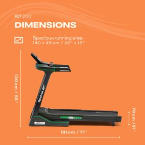 Reebok Jet 100x Treadmill – Folding Home Running Machine