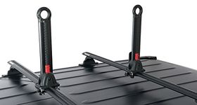 Rhino-Rack Nautic Kayak Roof Rack, Stack Up to 4 Kayaks Side by Side, Folds Down for Storage, Includes 4 Rapid Tie Down Straps, Aluminum & Glass Reinforced Nylon for Maximum Durability (S520)
