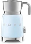 Smeg MFF01PBUK 600ml Milk Frother, 6 Pre Set Functions, Tritan Lid and Measuring Cup, 500W, Pastel Blue