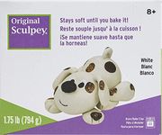 Sculpey S2 Original Oven Bake Clay-White, 1.75 Pound