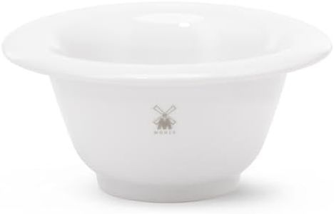 Muhle Shaving Bowl, White/Silver