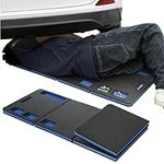 Navaris Mechanics Mat - Memory Foam Kneeling Pad - Made from Thick EVA Material - Lightweight, Portable and Foldable - Multiple Uses - 120cm x 40cm x 3cm (47.2" x 15.8" x 1.2")