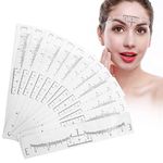 100pcs Eyebrow Care Stencil Shaper Ruler, Semi Permanent Eyebrow Make up Stencils, Stencil for Eyebrow Disposable Tattoo Sticker Positioned