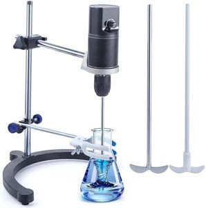 Deccasa Lab Overhead Stirrer - 40L Capacity Digital Mixer, 100-2000 RPM Variable Speed, High Viscosity 10000mPa·s, Brushless Motor with Support Stand & Dual Stirring Rods