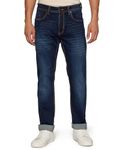 Peter England Men's Classic Tapered Stretchable Twill Mid Rise Jeans Navy, 30