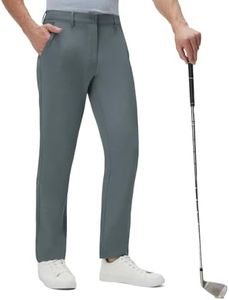 M MAELREG Golf Pants for Men Water-Resistant Straight Fit Stretch Quick Dry Lightweight 5 Pockets Business Casual Dress Pants Iron Grey