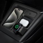 Spigen 3 in 1 Wireless Charging Hub Mount Designed for Tesla Model 3 Highland