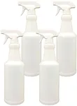 MOEHAIR spray bottles for cleaning solutions 32 Oz | Empty Heavy duty water spray bottle | Plastic | Adjustable Nozzle | Mist & Stream Sprayers for kitchen, plant, salon, chemical spray