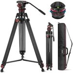 NEEWER 74" Pro Video Tripod with Fl