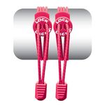 LOCK LACES - Elastic No Tie Shoelaces, One Size Fits All, Hot Pink, 48-Inch