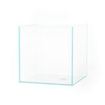 LANDEN 20C Gallon Cube Rimless Low Iron Clear Aquarium Tank, All Glass Aquarium,Small Betta Fish Tank,W7.8×D7.8×H7.8 in(20x20x20cm) 5mm Thickness with Nano Foam Leveling Mat