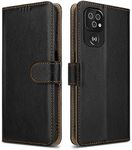 PIXFAB For Doro 8200 Leather Phone Case, Magnetic Closure Full Protection Book Folio Design, Wallet Case Cover [Card Slots] and [Kickstand] For Doro 8200 - Black