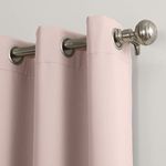 Sun Zero Easton Grommet Curtain Panel, 54" x 84", Blush Pink