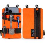 VIPERADE VE1 Pocket Organizer, Tool Pocket Organizer for Men, Pocket Organizer Storage EDC Gears, Keep Organized, Hold Flashlight/Pocket Knife, Tactical Pen, Notebook (X-PAC-Hot Orange)