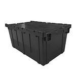 UOFFICE Storage plastic Crates, Bla