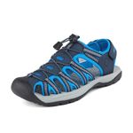 DREAM PAIRS Men's 160912-M-NEW Adventurous Summer Outdoor Sandals, Navy/Royal, 14