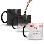 YuBingo Best Valentines Day Gift - Ceramic Coffee Mug, Printed Tea Cup, Sweetie Cat Cup from Husband to Wife (Colour Changing Magic Coffee Mug, Tea Cup, 320ML)