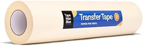 Transfer Tape for Vinyl, 24 inch x 100 feet, Paper with Layflat Adhesive. American-Made Application Tape for Craft Cutters and Sign Makers