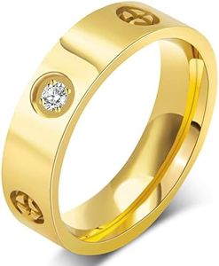 AmorArtSky Love Ring 18k Gold Silver Rings
