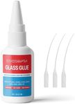 Cocomfix Glass Glue, 30g Glass Glue Clear Traceless Repair Heavy Duty, Super Instant and Waterproof Acrylic Glue for Tinted Glass, Acrylic, Mirror, Crystal and More